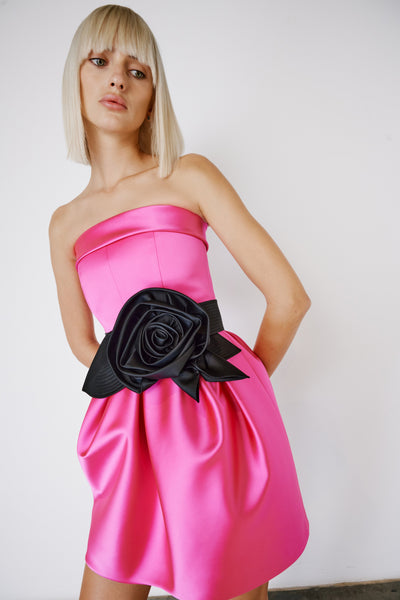 Mini Rose Belt Dress