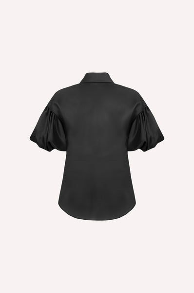 Floral Embroidered Silk Shirt