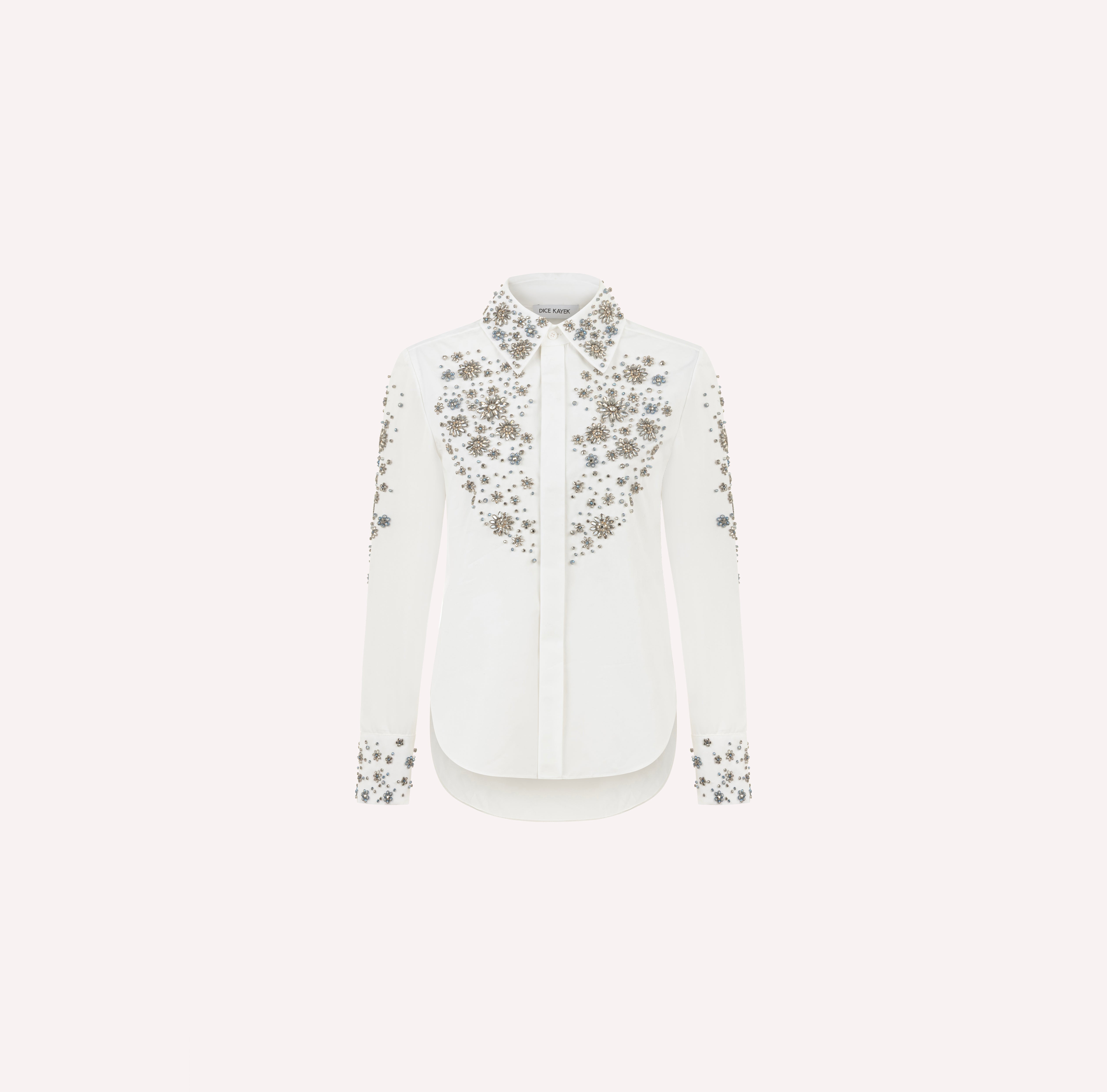 Embellished Cotton Classic Shirt