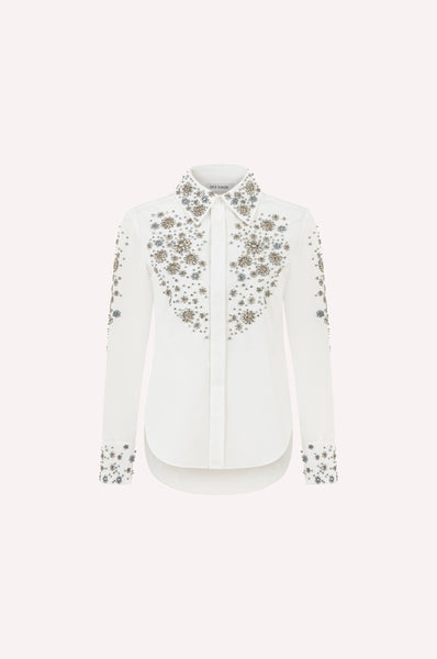 Embellished Cotton Classic Shirt