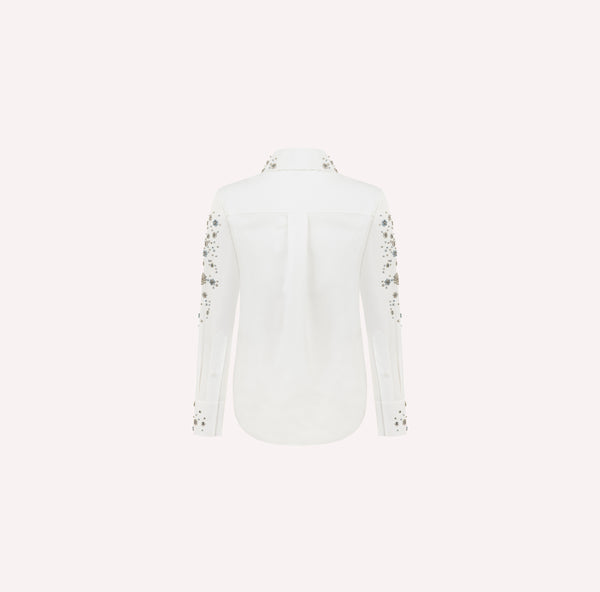 Embellished Cotton Classic Shirt