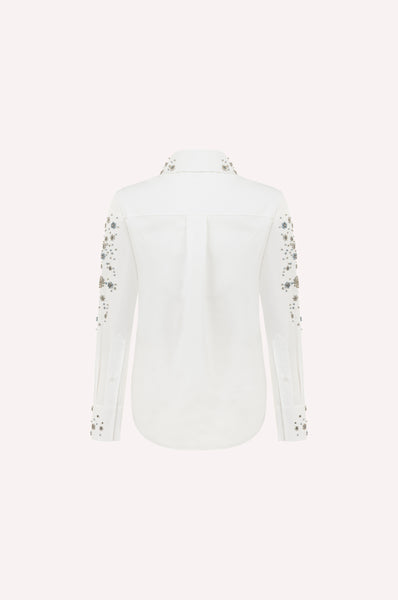 Embellished Cotton Classic Shirt