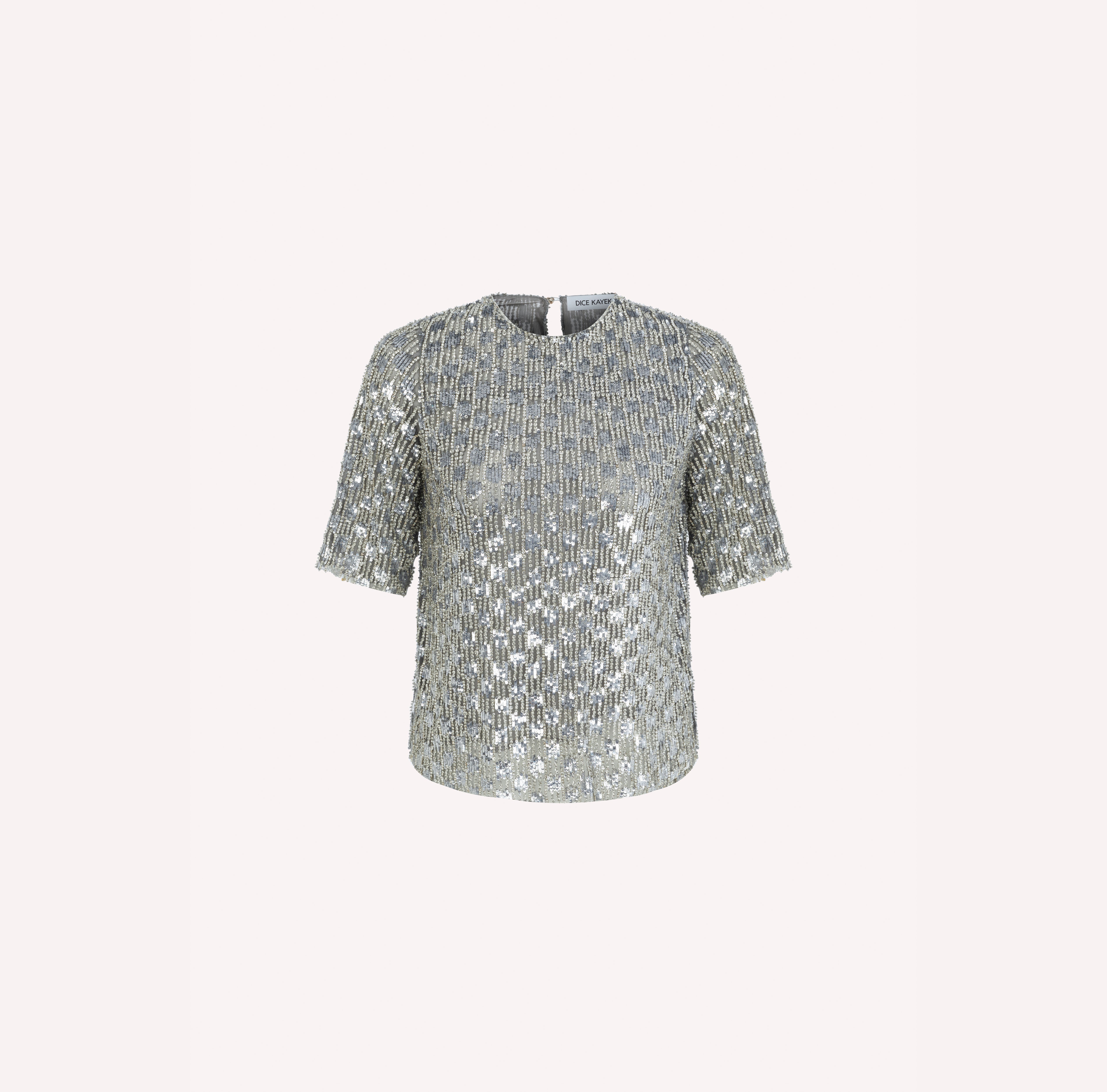 Sculpted Sequin Blouse