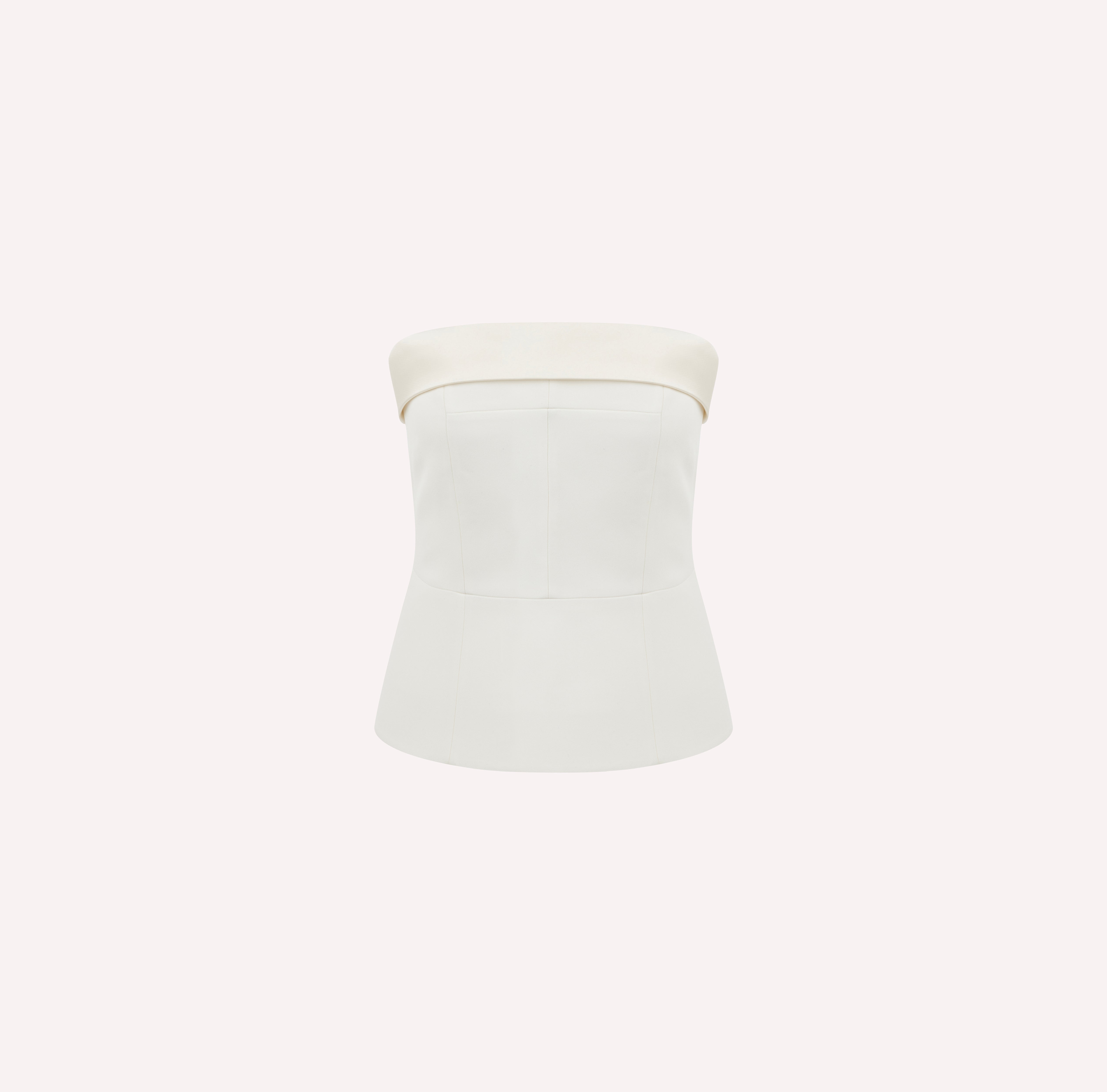 Strapless Off White Corset Top