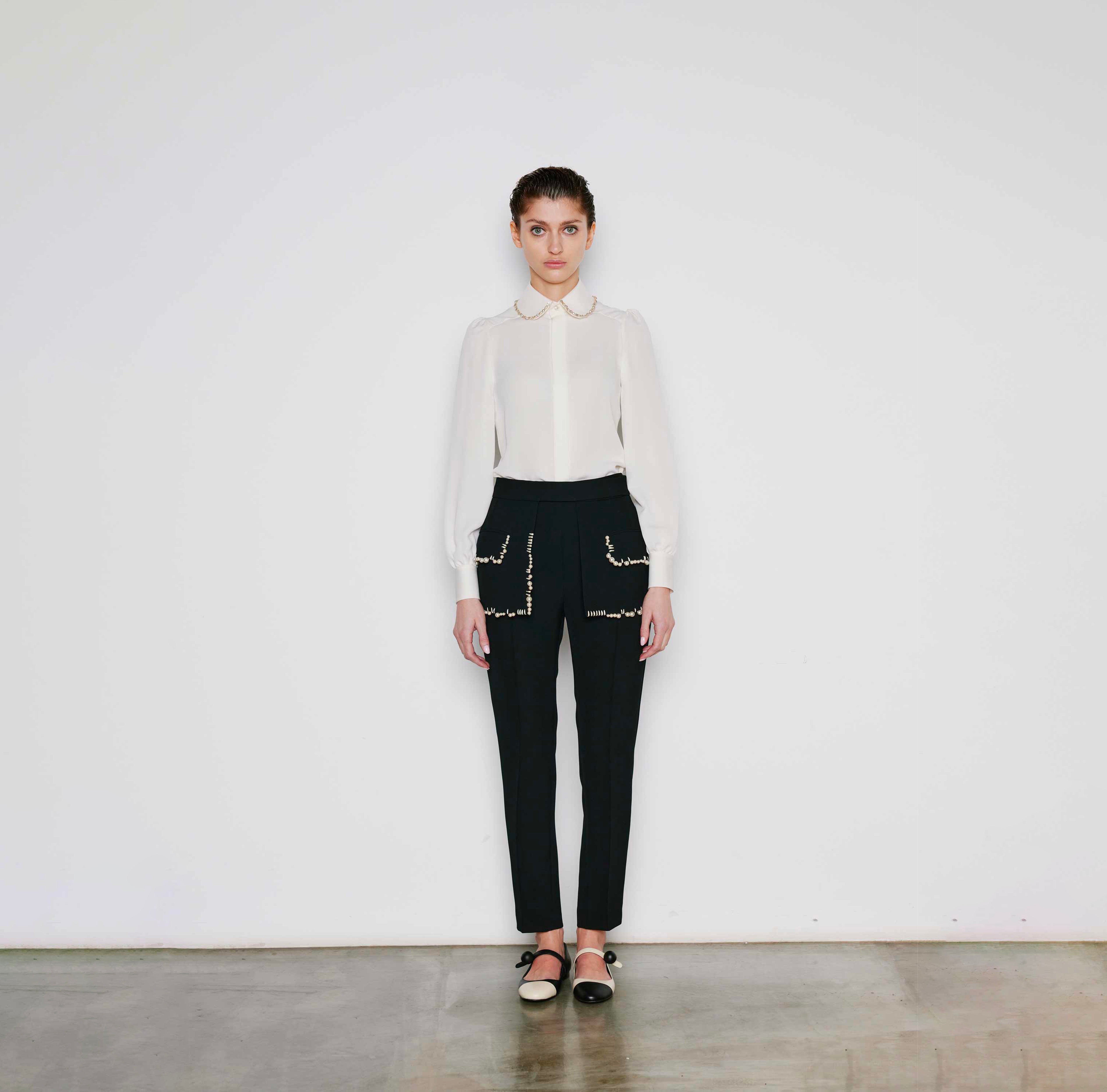 Pearl Embellished Skirt Belt