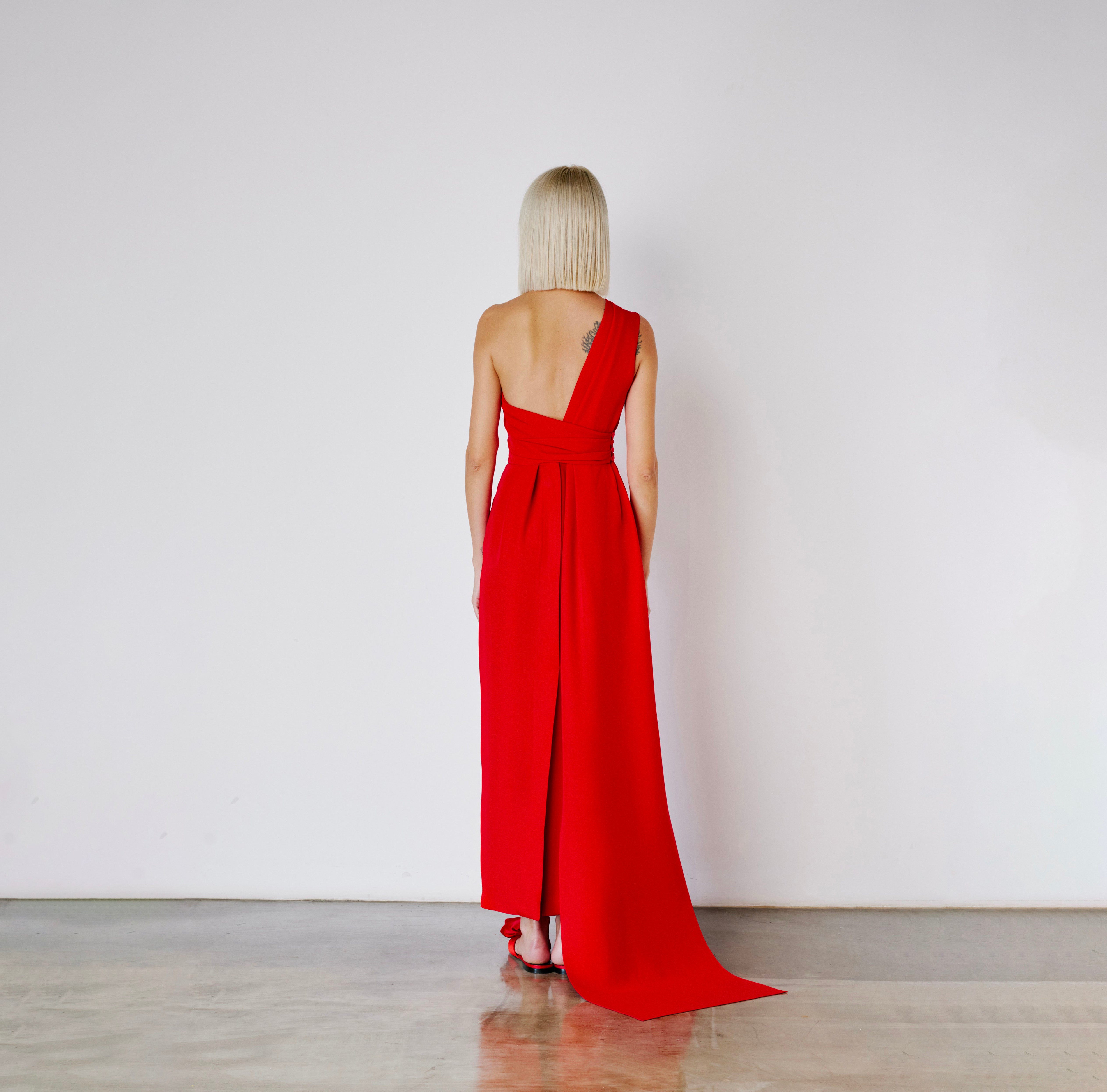 Asymmetric One Shoulder Dress