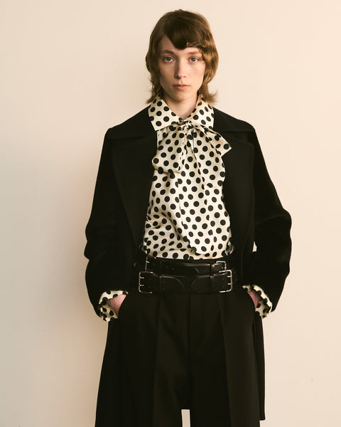 Polka-Dot Bow-Tie Shirt