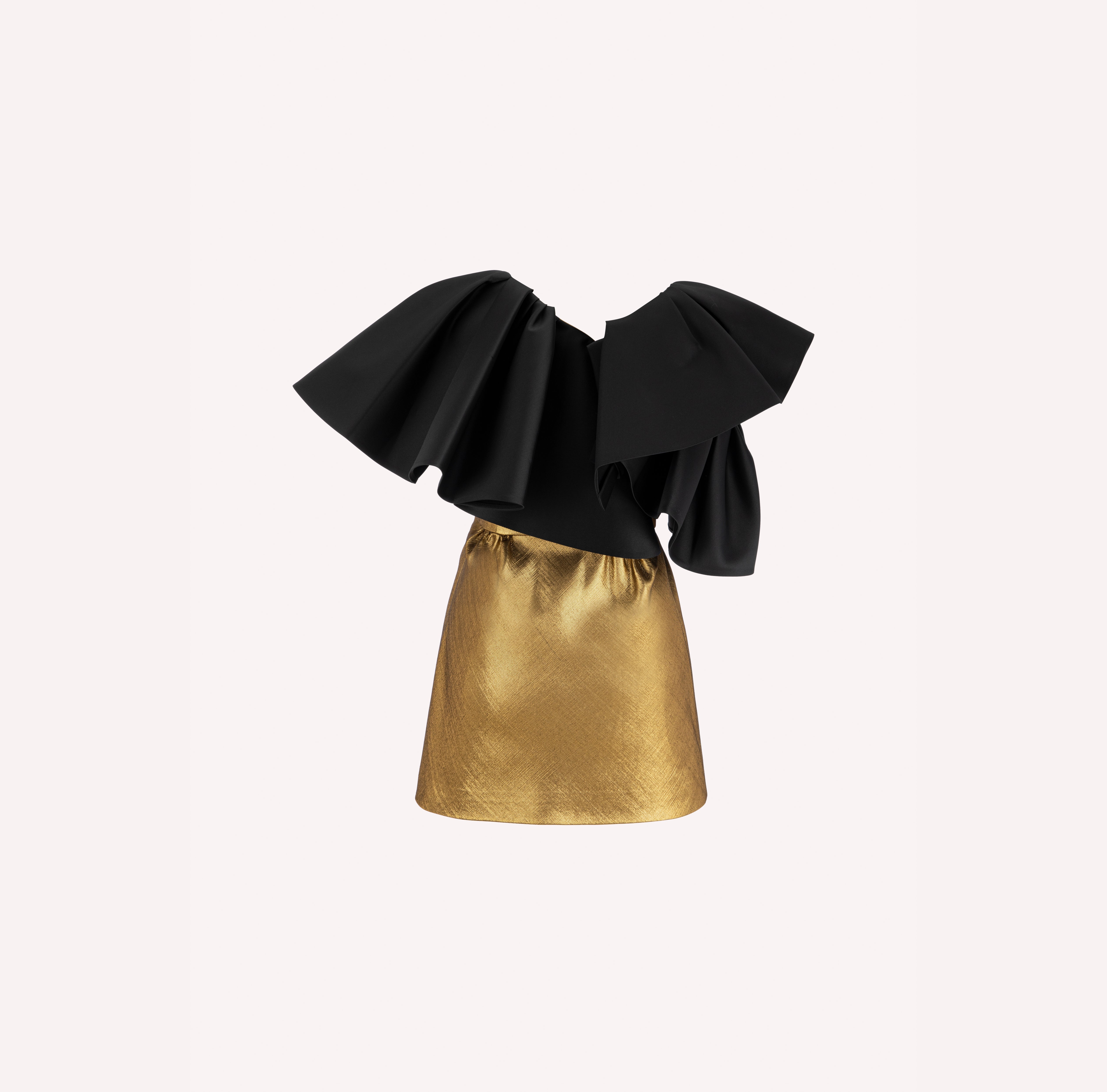 Architectural Ruffled Dress