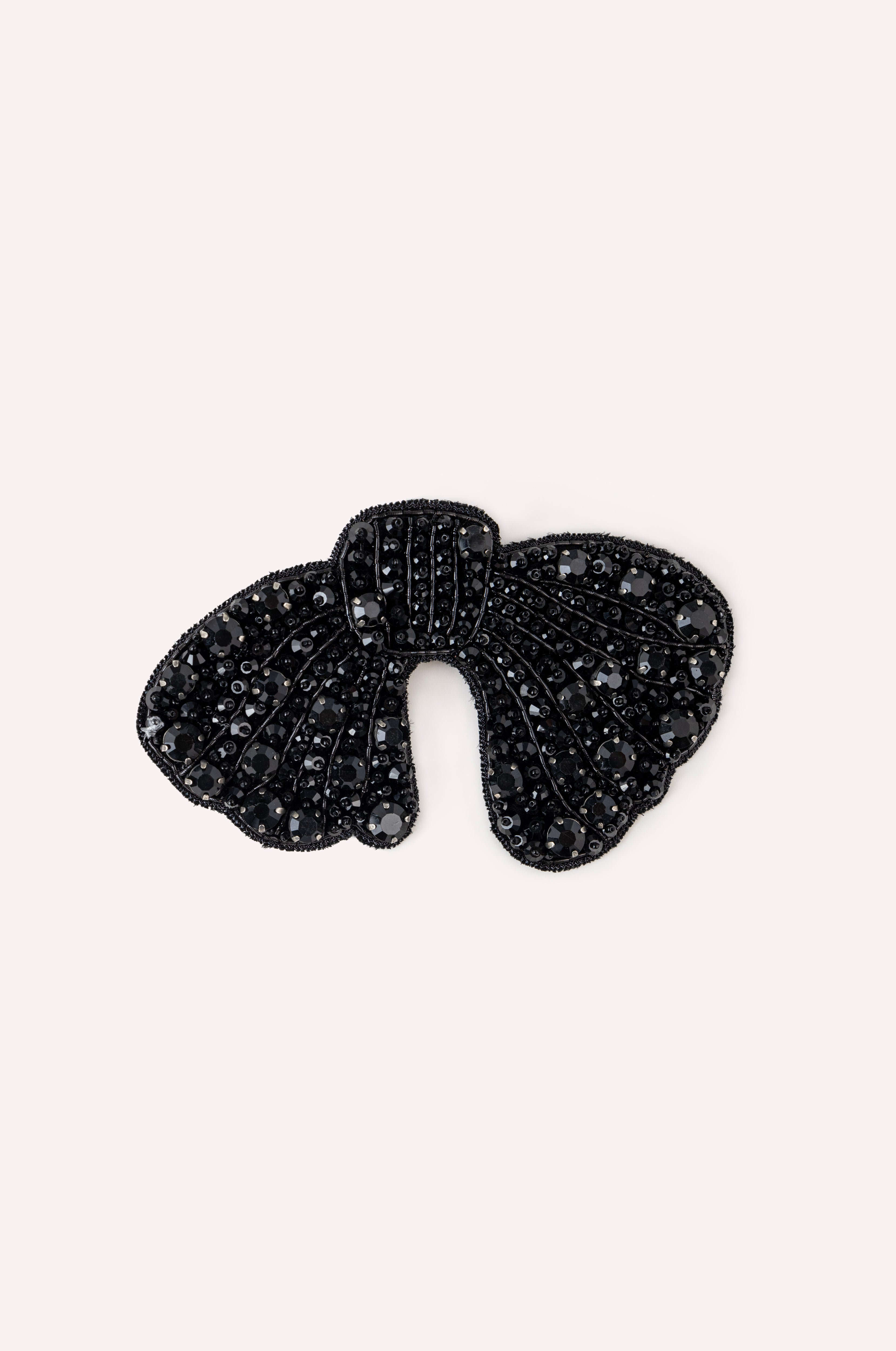 Crystal-Embellished Big Bow Brooch