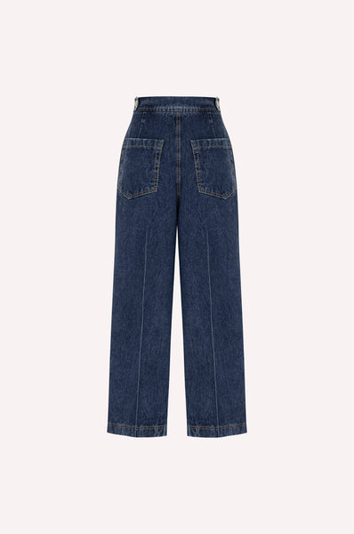 Wide Leg Denim Pants