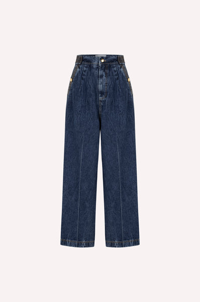 Wide Leg Denim Pants