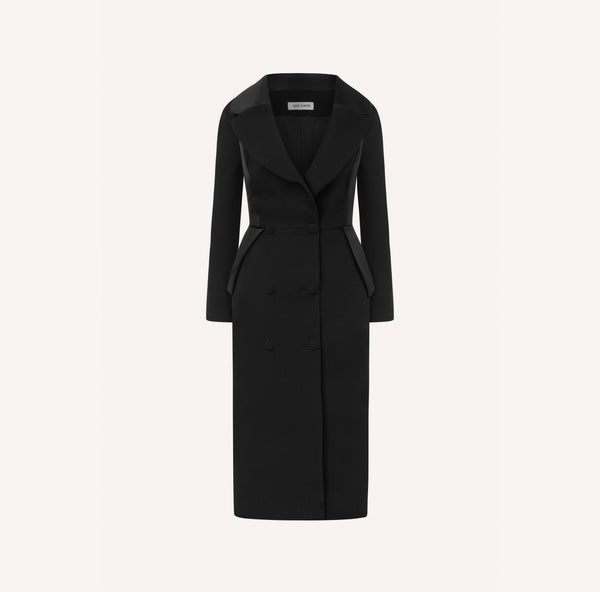 chinese dress ladies Double-breasted Clasp Coat Tulle Long Dress – CHICIDA