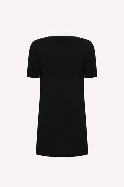 Pearl-Trimmed Patch Pocket Dress