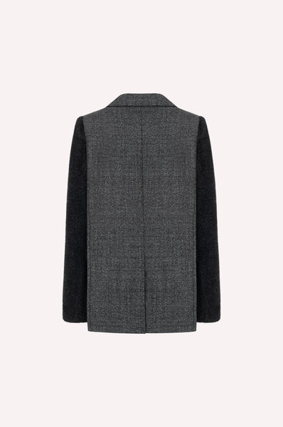 Oversized Double-Breasted Wool Jacket