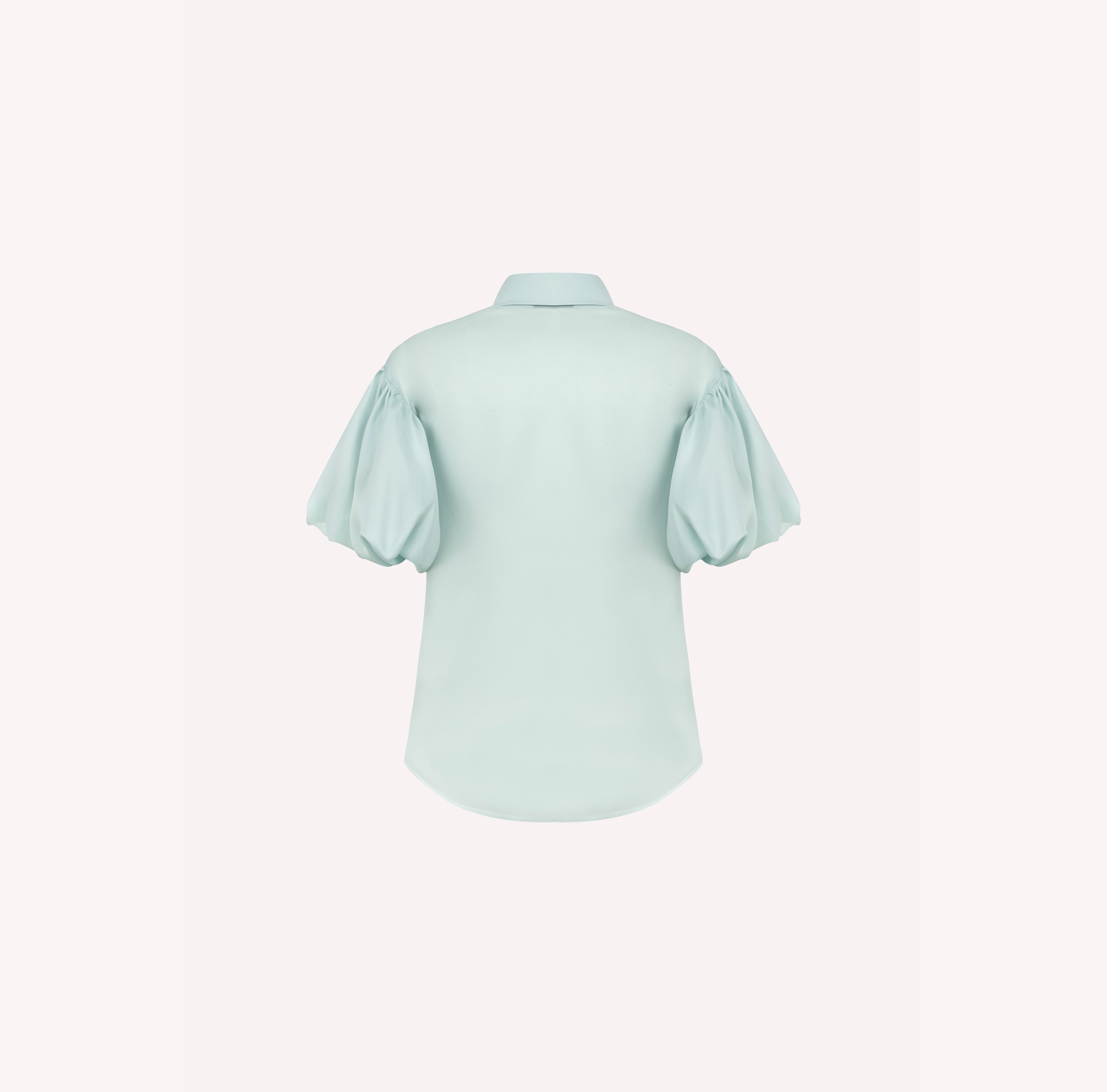 Floral Embroidered Silk Shirt