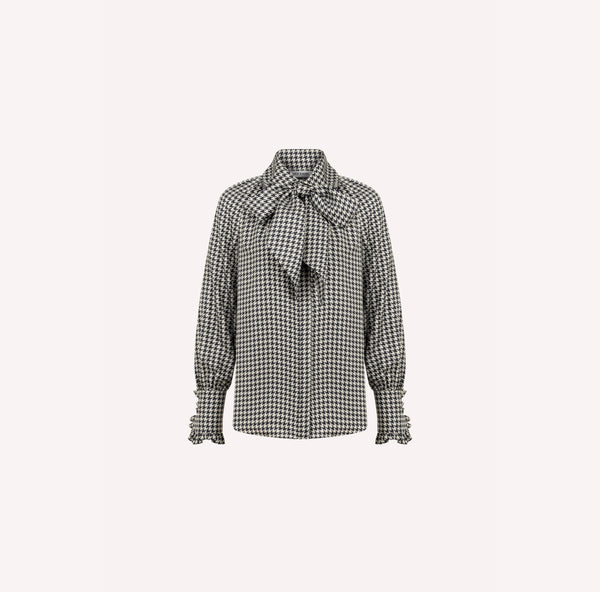 Silk Pied-De-Poule Shirt