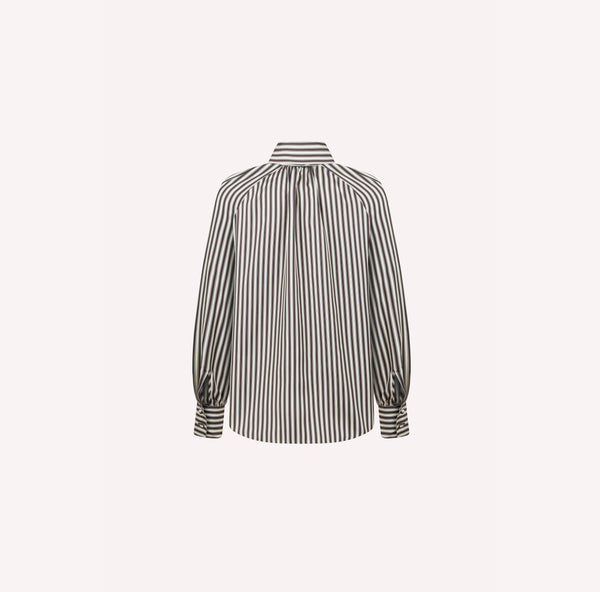 Silk Blouse with Bow Tie