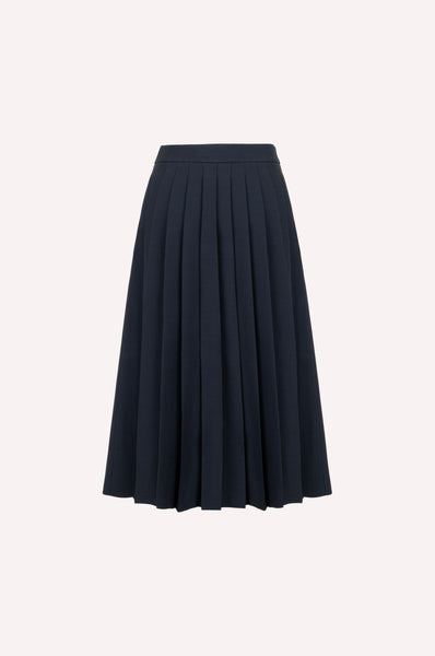 Embellished Wrap Skirt with Pleated Back