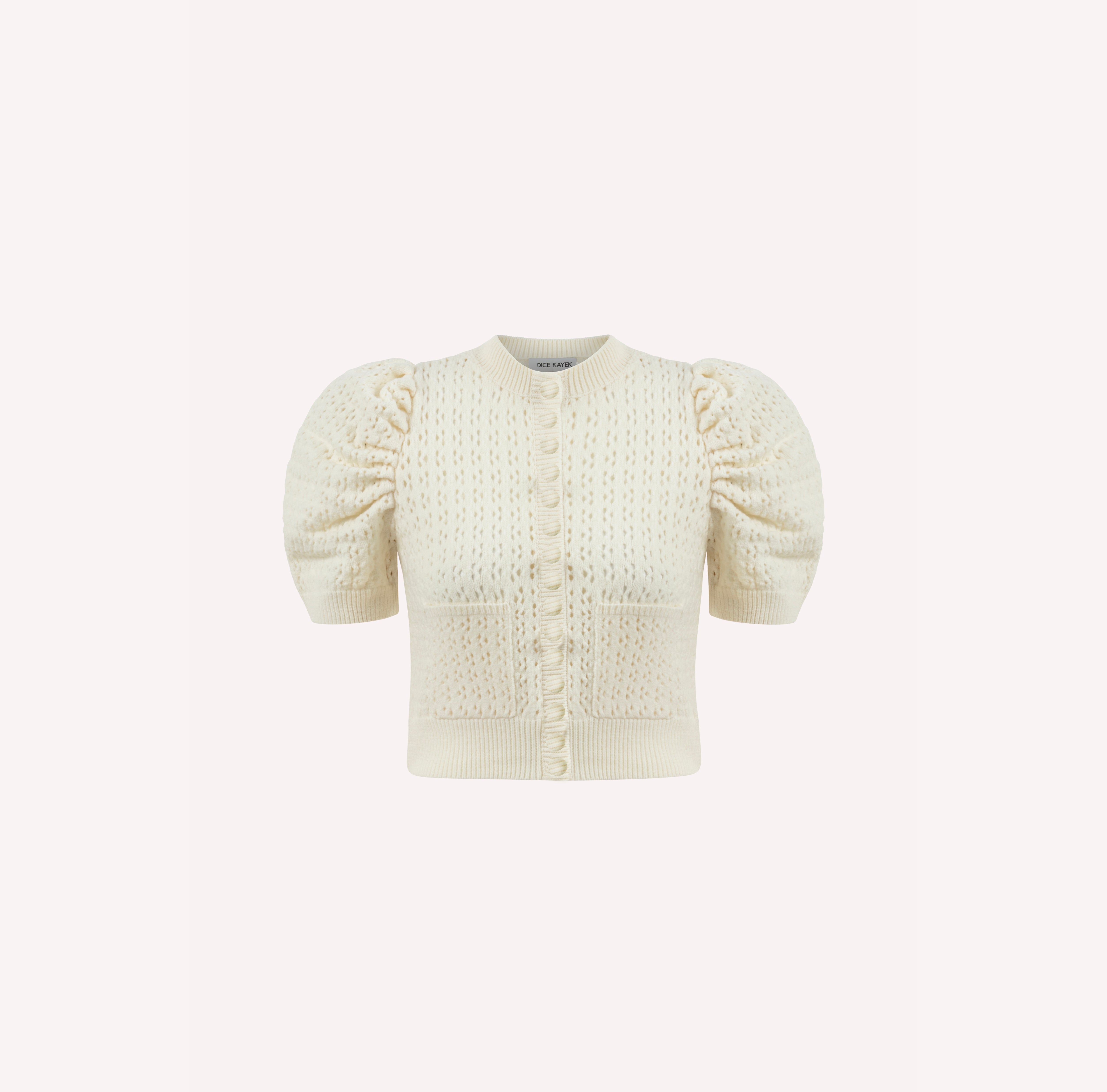 Knit Sweater with Puff Sleeves