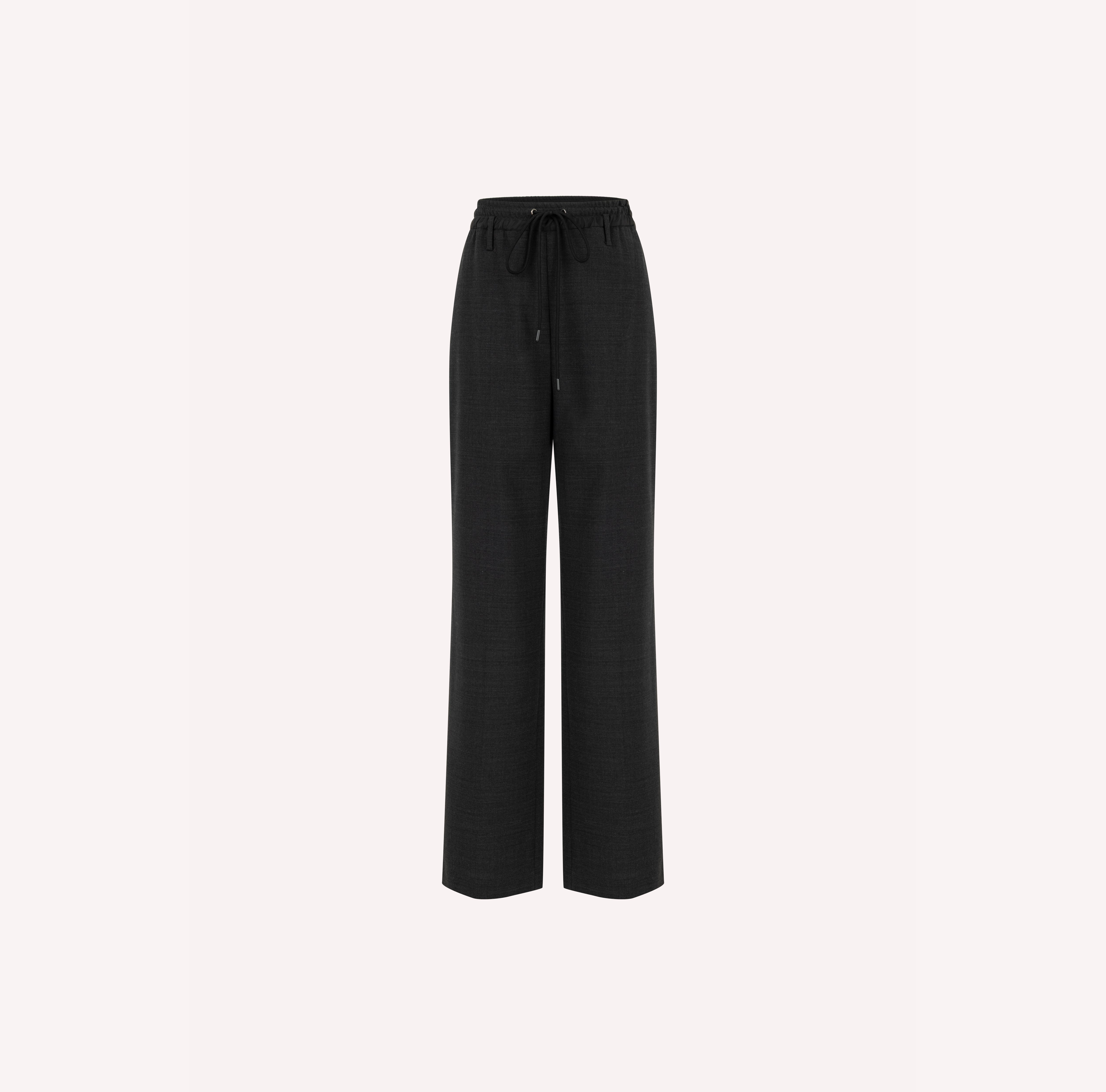 Wool Tailored Drawstring Trousers