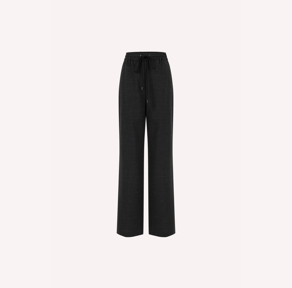 Wool Tailored Drawstring Trousers