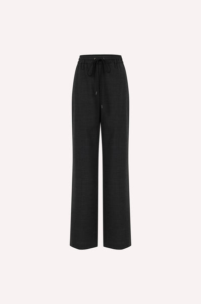 Wool Tailored Drawstring Trousers