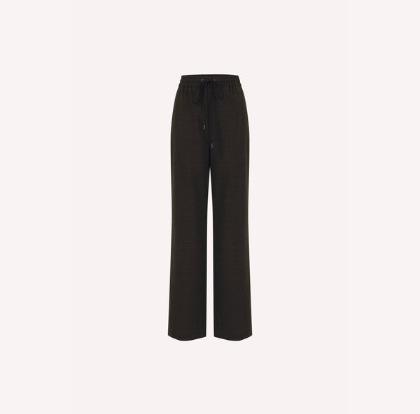 Wool Tailored Drawstring Trousers