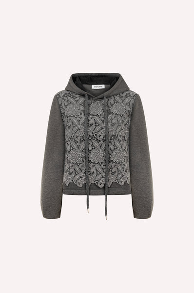 Lace Embroidered Sweatshirt