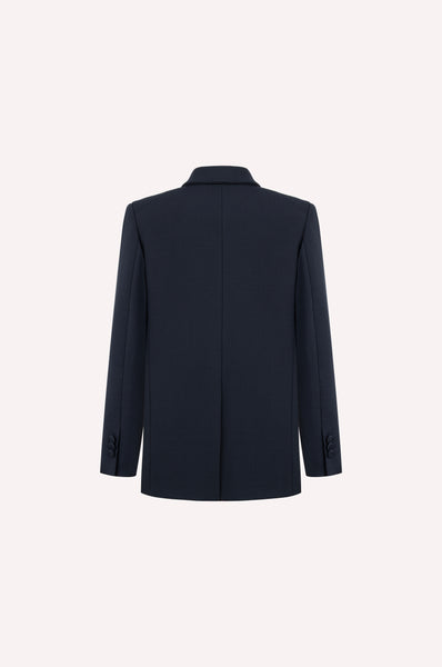 Double-Breasted Sculpted Tailored Jacket