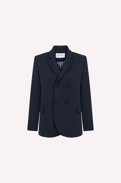 Double-Breasted Sculpted Tailored Jacket