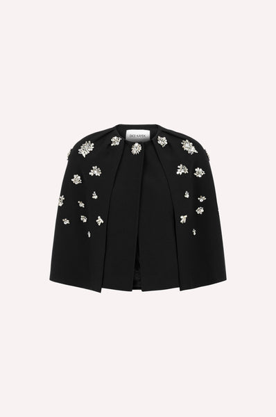 Crystal Embellished Structured Cape