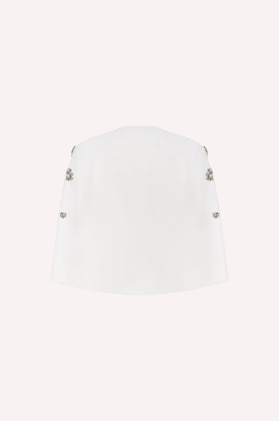 Crystal Embellished Structured Cape