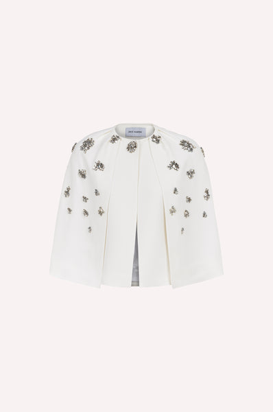 Crystal Embellished Structured Cape