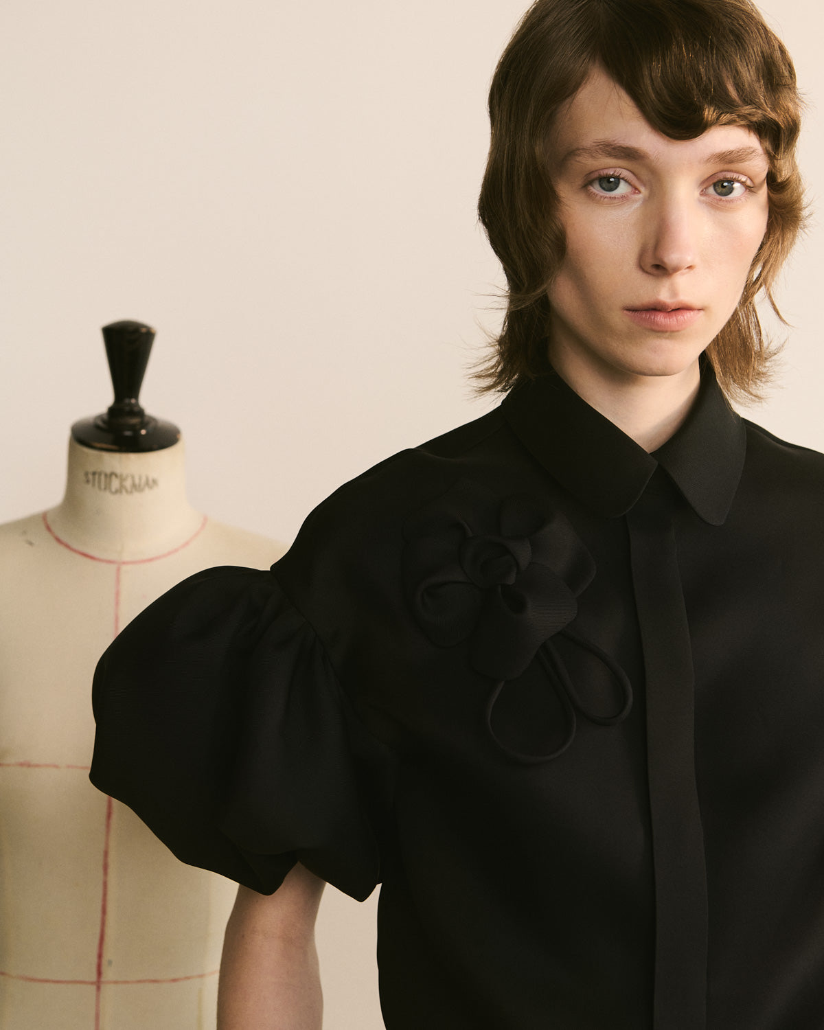 Floral Embroidered Silk Shirt