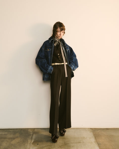Tailored High-Waisted Wool Pants