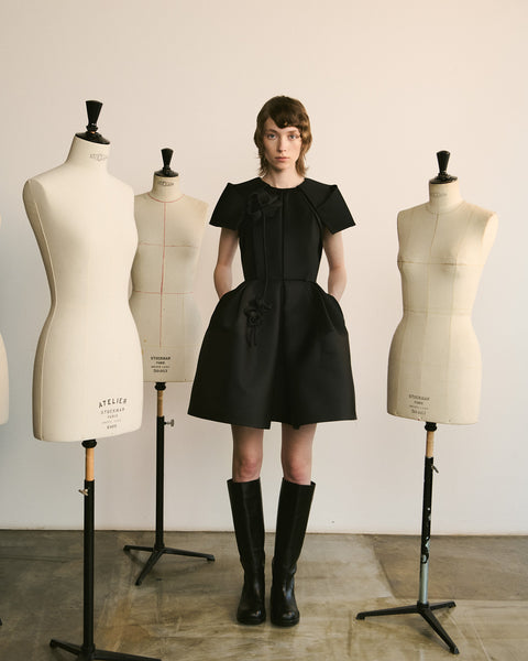 Signature Mini Dress with Floral Detail