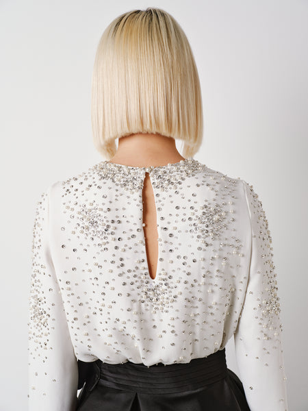 Crystal Embroidered Blouse