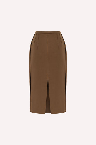 Open-Slit Pencil Skirt