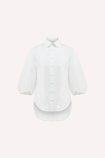 Balloon Sleeve Poplin Shirt