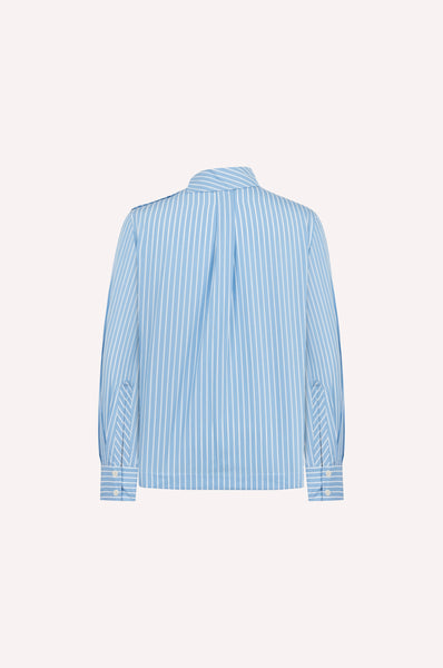 Striped Shirt with Bow Detail