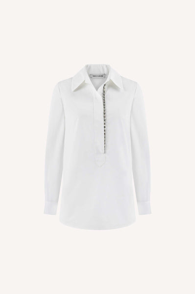 Embellished Poplin Shirt