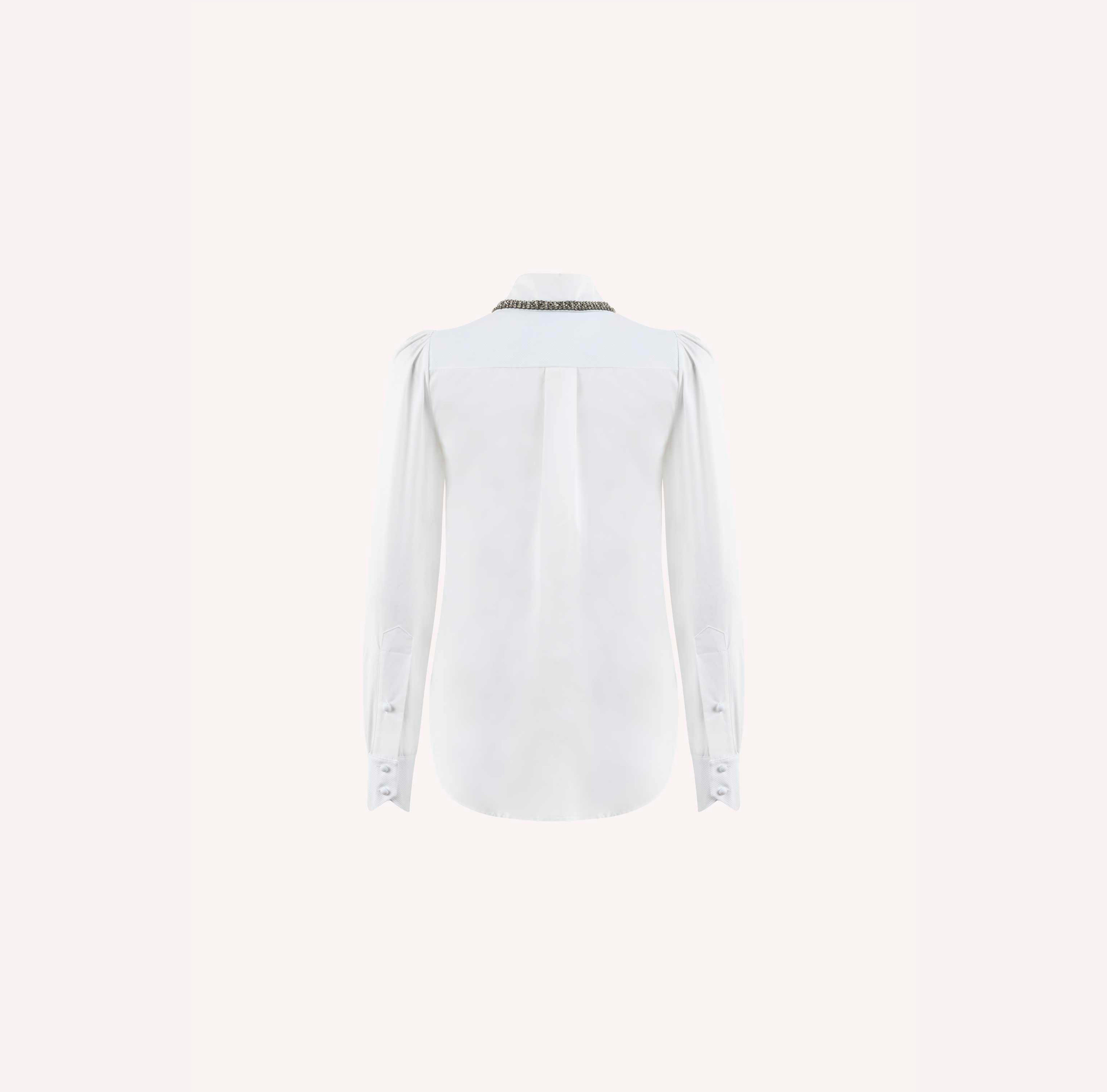 Crsytal Embellished Poplin Shirt