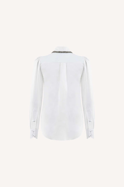 Crsytal Embellished Poplin Shirt