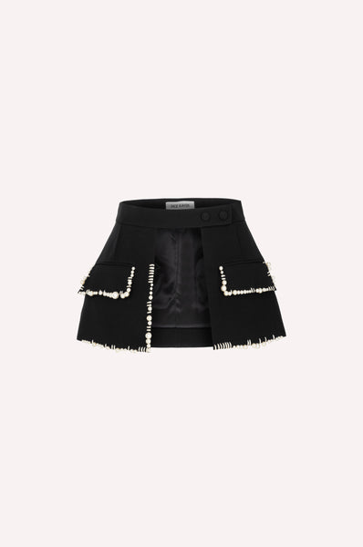 Pearl Embellished Skirt Belt