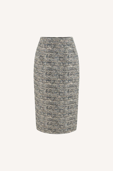 Classic Tweed Pencil Skirt