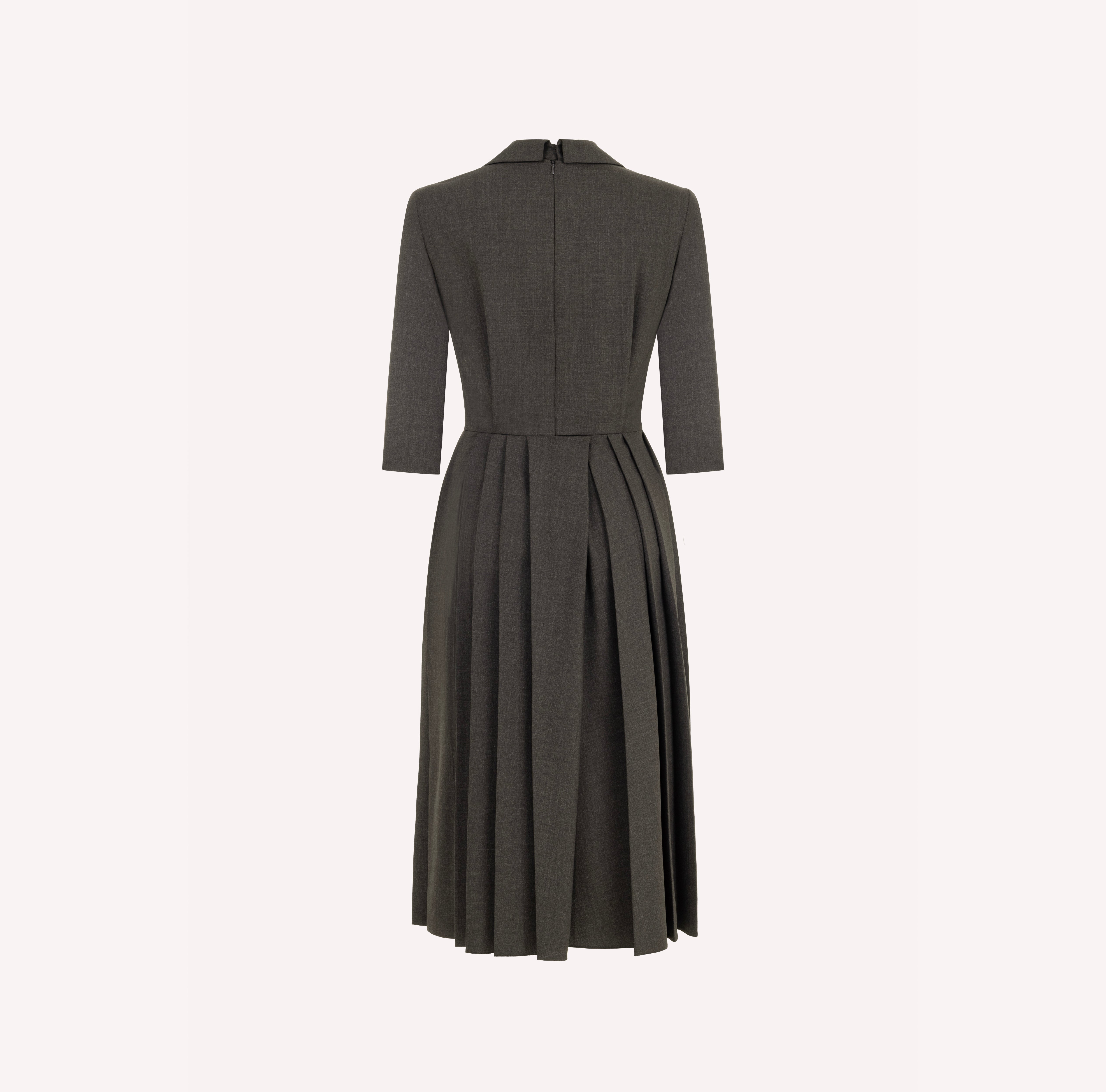 Sculpted Cool Wool Dress