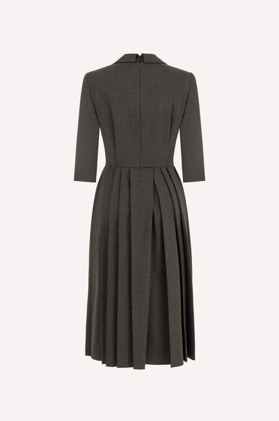 Sculpted Cool Wool Dress