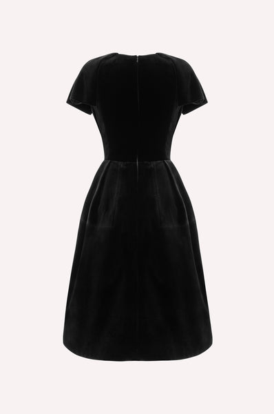 Midi Signature Velvet Dress