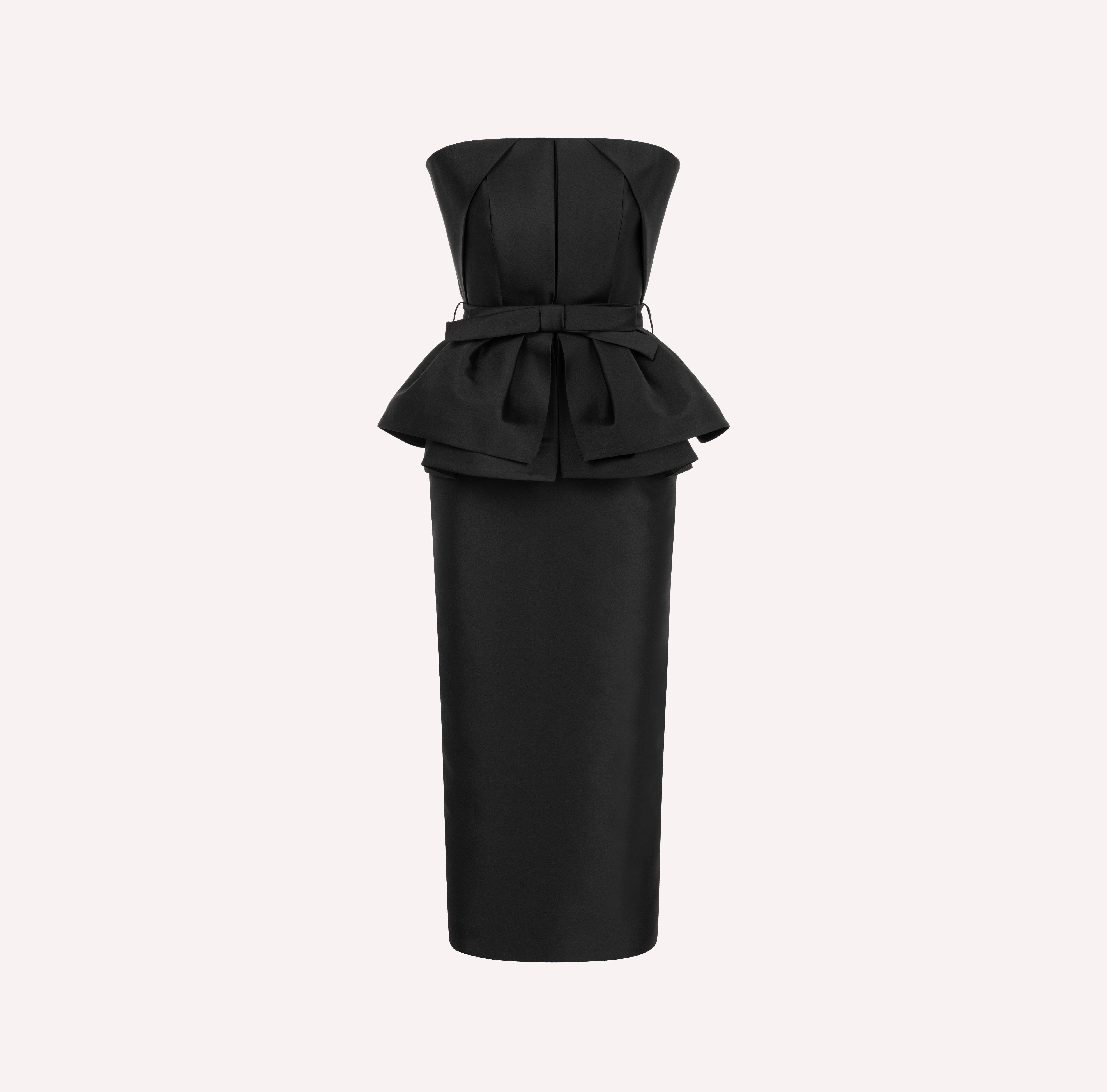 Strapless Peplum Dress