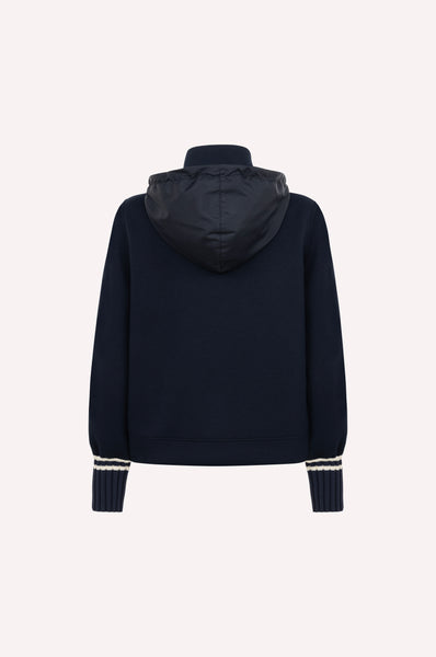 Zip-Up Sweatshirt with Detailing